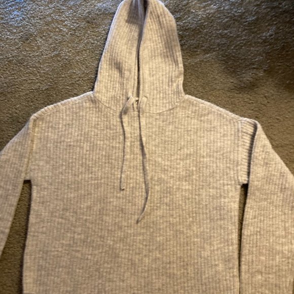 Pink grey sweater hoodie - Picture 2 of 2